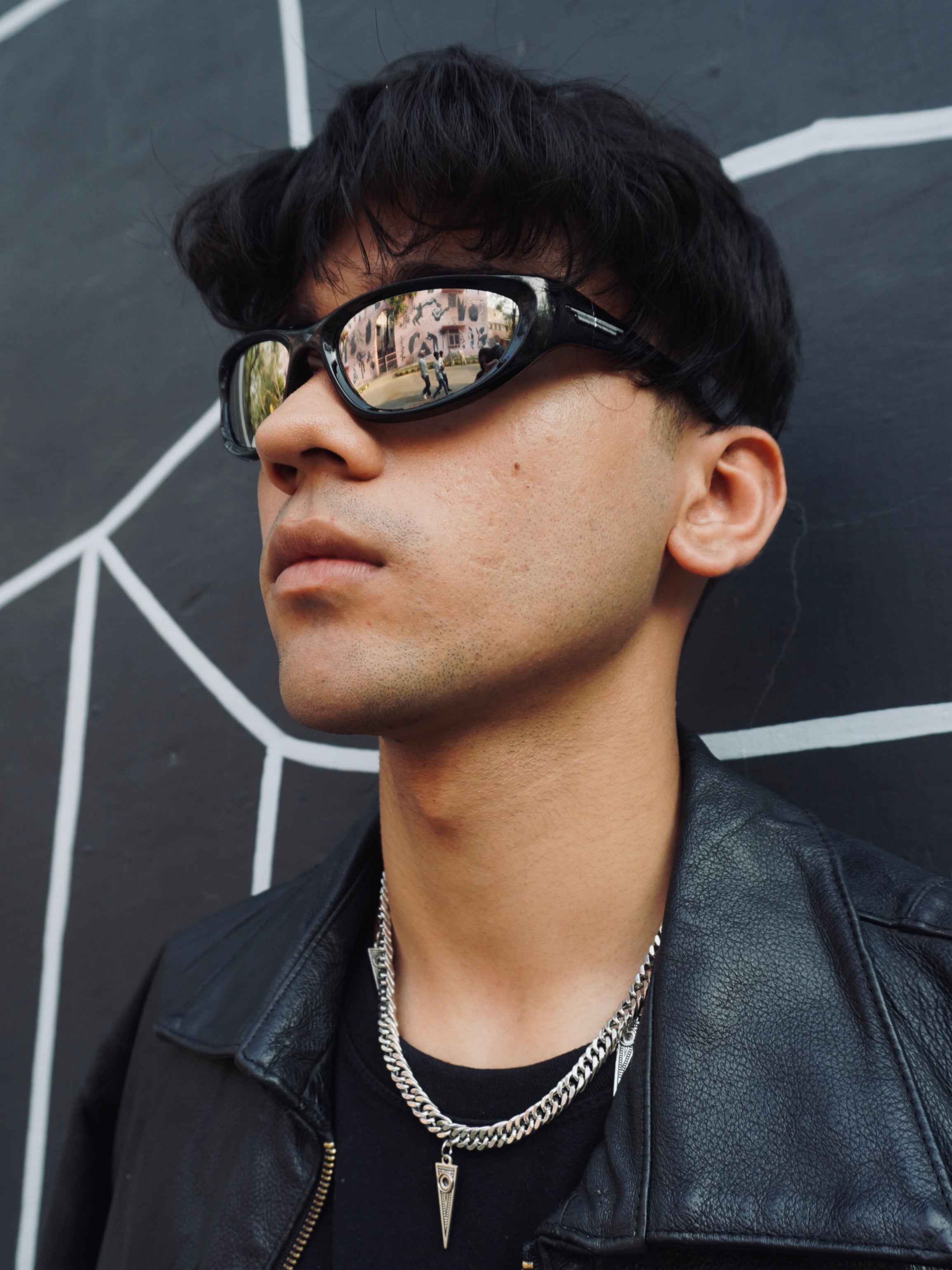 Y2K UNISEX SILVER FUTURE GLASSES