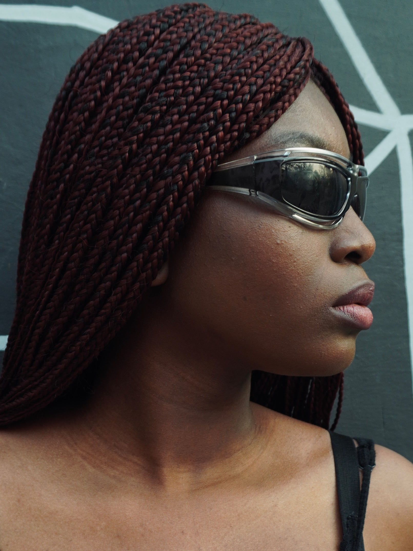 Y2K UNISEX SMOKE BLACK GLASSES