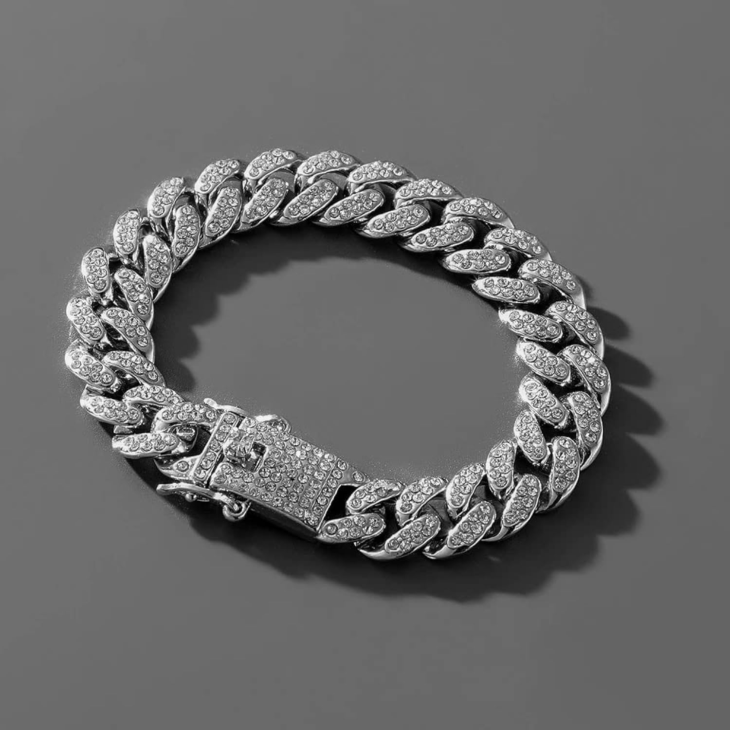 Round cuban chain bracelet