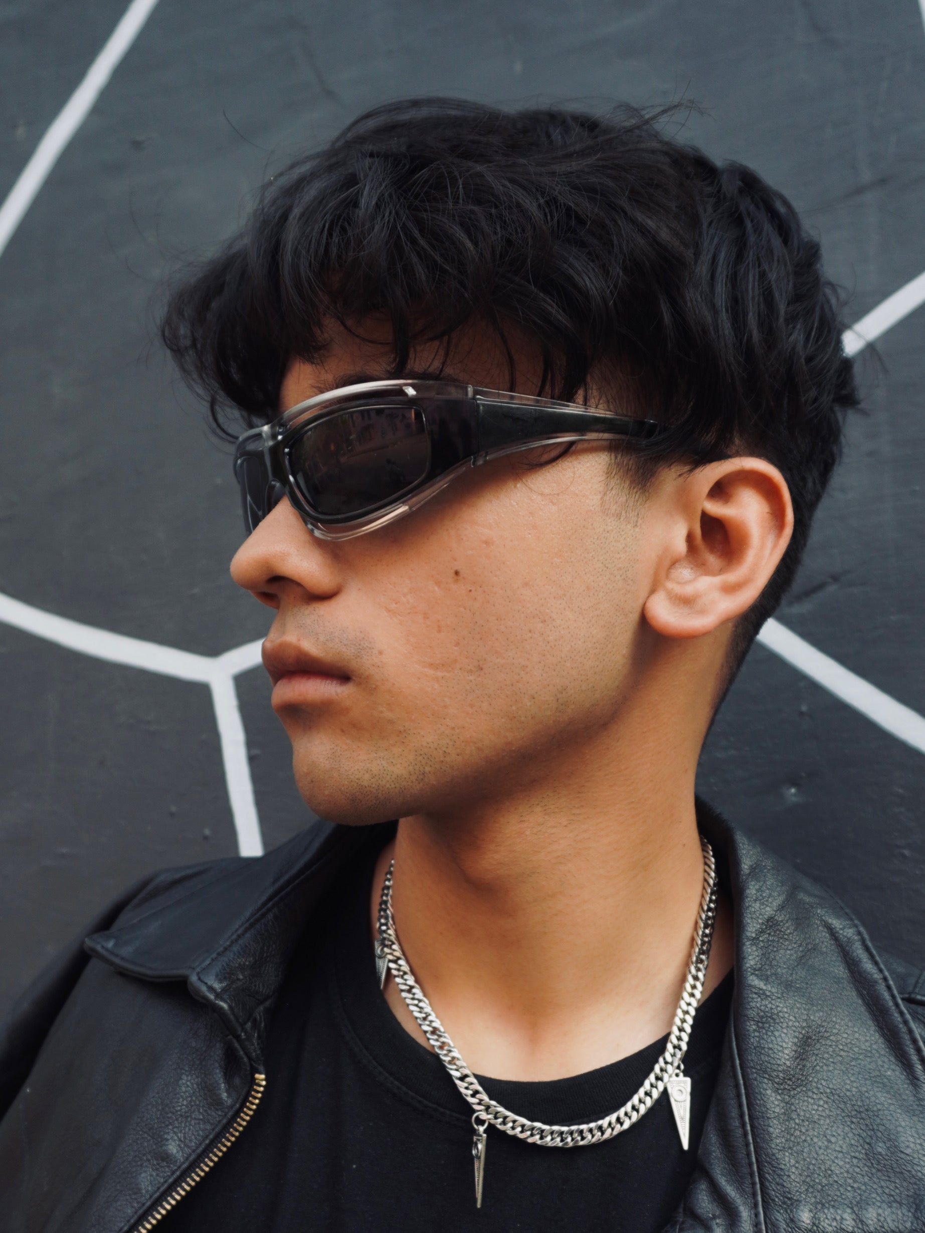 Y2K UNISEX SMOKE BLACK GLASSES