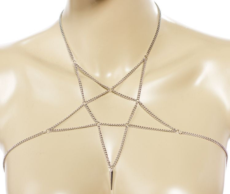 UNISEX PENTAGRAM BODY CHAIN