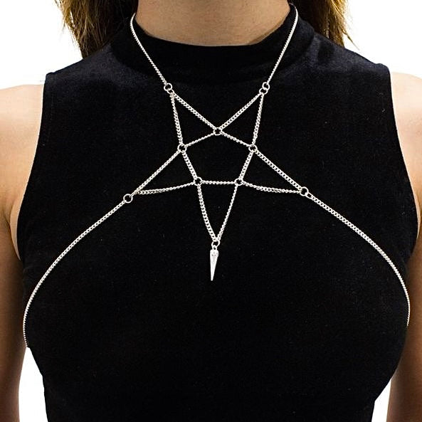 UNISEX PENTAGRAM BODY CHAIN