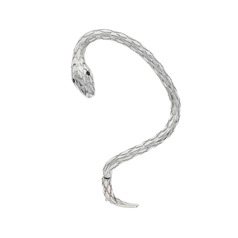 SILVER SNAKE EARCUFF