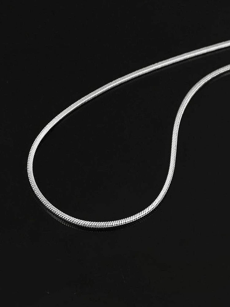 STAINLESS STEEL ROUND SNAKE NECKLACE