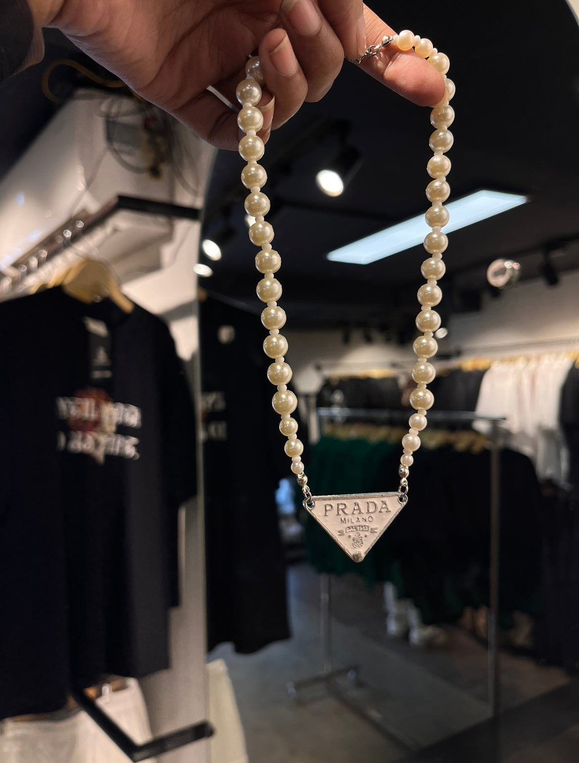 PEARLS PRADA NECKLACE