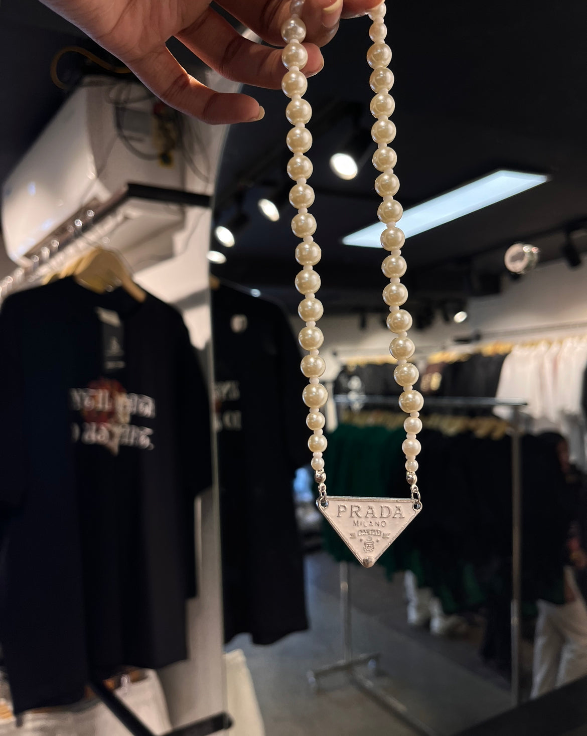 PEARLS PRADA NECKLACE