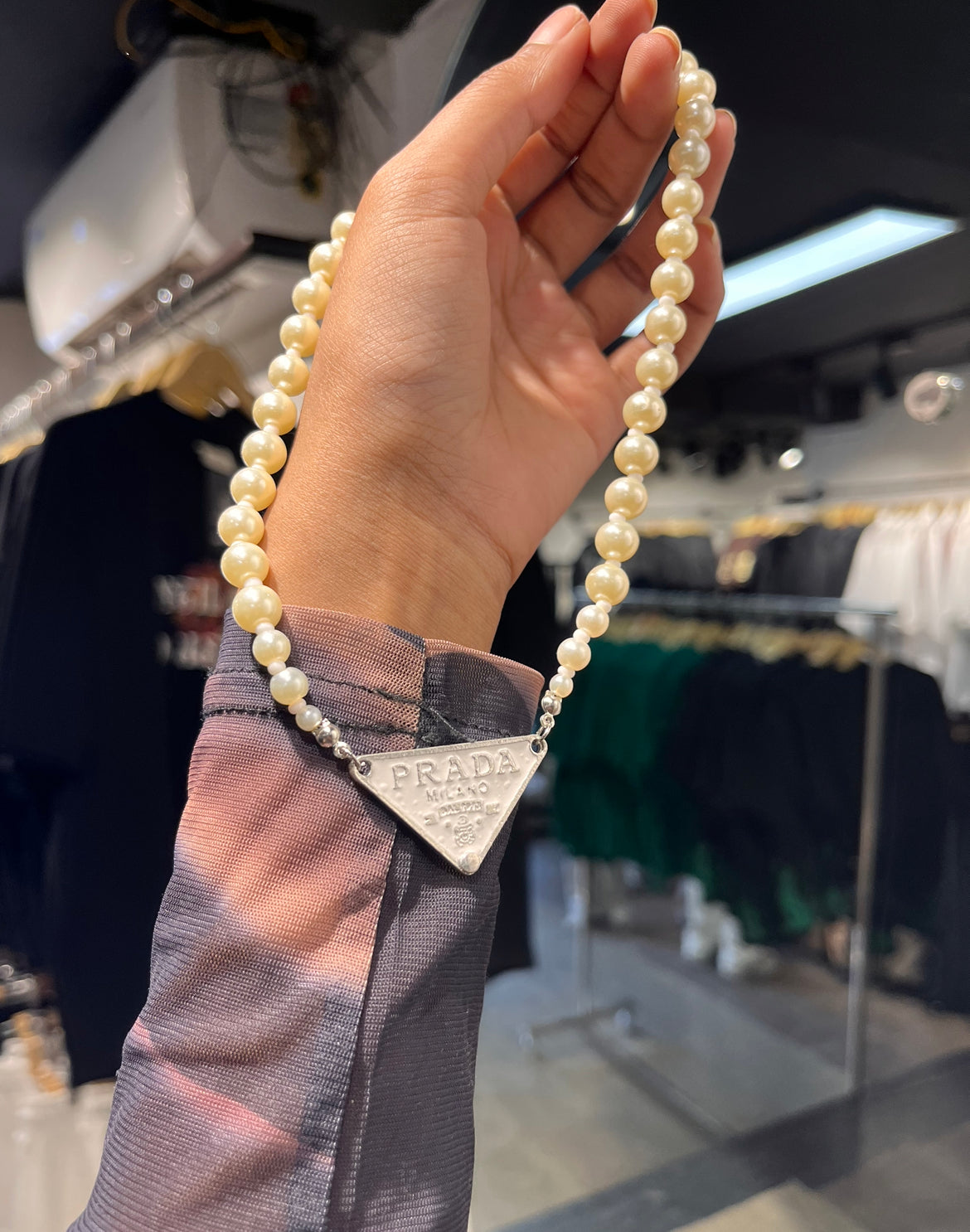 PEARLS PRADA NECKLACE